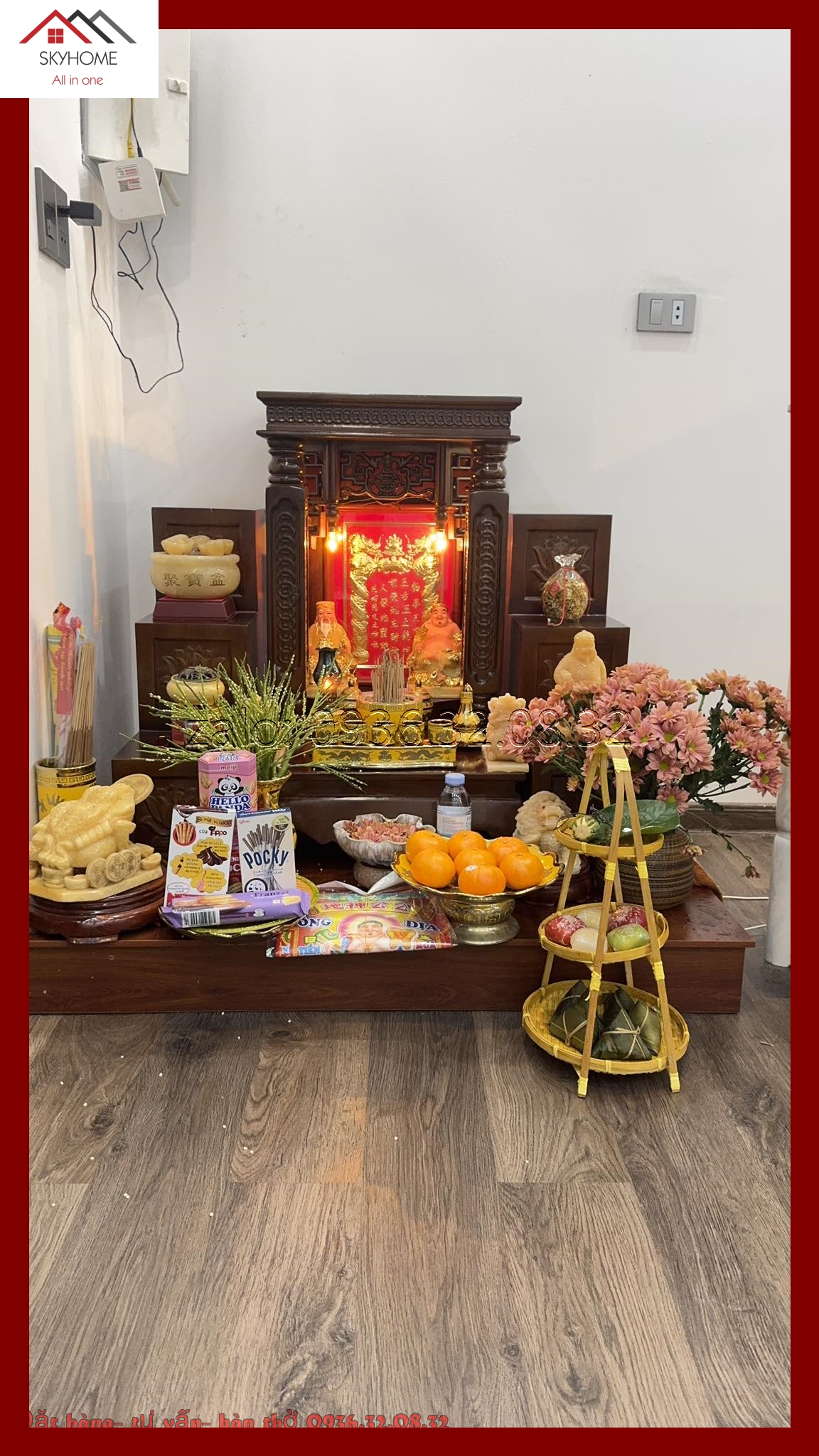 Đặt bàn thờ Thần Tài ở khu vực tiếp khách, không hướng ra cửa chính được không?